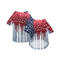 thumbnail image 2 of Anmrize American Flag Print Dog Outfit, 4th of July Dog Shirt American Flag Costume, Patriotic Pet Clothes Independence Day Dog Outfit Summer Vest for Small Medium Large Dogs, A28, 2 of 5