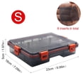 thumbnail image 2 of Caja de pesca portátil, cebo impermeable, cajas de anzuelos, herramienta de pesca (trompeta roja), 2 of 5