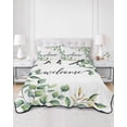 thumbnail image 3 of Eucalyptus Twin XL Size Down Alternative Comforter, Lightweight Comforter Quilt Bedding Set with Pillow Shams Sage Green Vines Branch Watercolor Plant All Seasons Bed Comforter Duvet Insert 68"x98", 3 of 7
