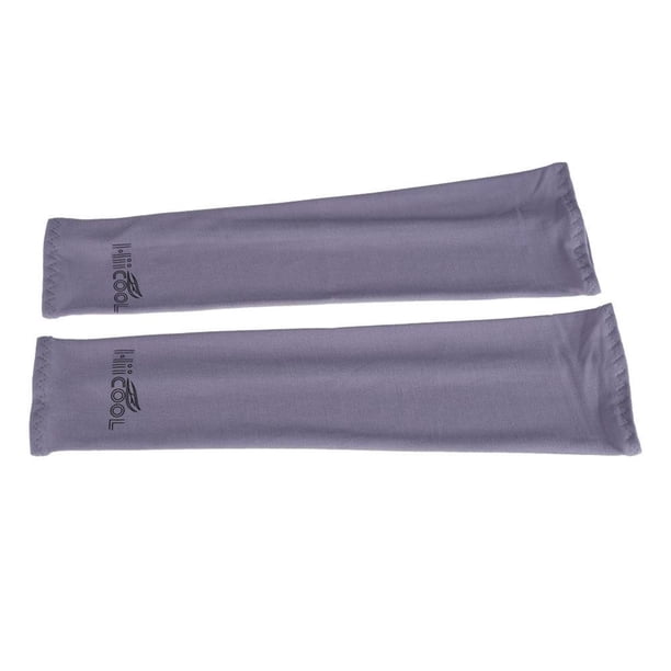 1 par de fundas de brazos de tela de Lycra con protección solar mangas anti-UV duraderas para Golf y fútbol