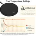 thumbnail image 4 of Coffee Mug Warmer, Electric Coffee Warmer for Desk with Auto Shut Off, Mug Warmer for Coffee and Tea, Coffee Beverage Warmers with 2 Temperature Settings for Water, Cocoa, Milk-Black, 4 of 7