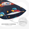 thumbnail image 5 of Balery Spaceships and Stars Bedding Queen Pillow Cases - Envelope Closure - Soft Brushed Microfiber Fabric - Shrinkage and Fade Resistant Pillow Cases-16"x24", 5 of 9