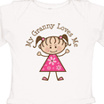 thumbnail image 4 of Inktastic My Granny Loves Me Girls Long Sleeve Baby Bodysuit, 4 of 5