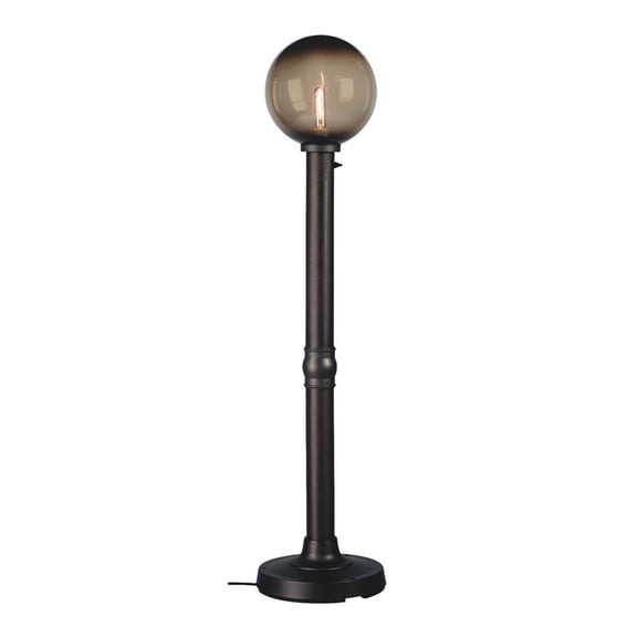 Patio Living Concepts Moonlite 64" Outdoor Floor Lamp with Black Tube Body & Bronze Globe