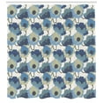 thumbnail image 3 of Ambesonne Floral Shower Curtain, Ombre Romantic Flowers, 69"Wx70"L, Grey Navy, 3 of 3