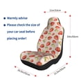 thumbnail image 5 of Yiaed Strawberries Print Car Seat Covers,Universal Auto Seats Protector Fits for Car,SUV Sedan,Truck,Automotive Seat Covers & Accessories-2 PCS, 5 of 9