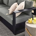 thumbnail image 2 of Modway Tahoe Aluminum Outdoor 5-Piece Sectional Sofa Set in Gray Charcoal, 2 of 10