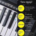 thumbnail image 3 of Piano Keyboard Stickers Grand/electric Piano 61 Keys Stave Notation Note Strip Label For Beginners Students, 3 of 5