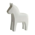 thumbnail image 3 of Dala Horse Statue Wood Sculpture Animal Figurine Hand Carved Solid Wood for Living Room Bookshelf Home Decor, 3 of 9