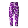 thumbnail image 4 of Capri Pants for Women Plus Size Summer Printed Comfor table Loose Wide Legs Fashion Casual Ladies Capris Pants, 4 of 5