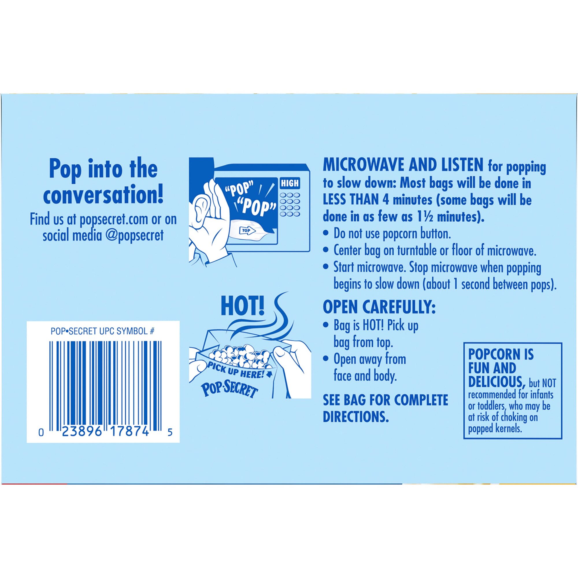 Pop Secret Microwave Popcorn Butter Flavor (Pack of 5)