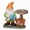A1 Watering Gnome, variant on YIQMI Removable Black Brown Lying Dog Garden Statue with Solar LED Lamp, Outdoor Resin Brick Pattern Planter with Welcome Sign for Patio, Lawn, Porch