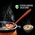 thumbnail image 4 of 11.6 Inch Silicone Soup Ladle Spoon Restaurant Kitchen Scoop Utensil Cooking Supplies Orange, 4 of 7