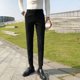 thumbnail image 5 of Pantalones de traje de negocios rectos y ajustados para hombre, de cintura alta, fluidos, para oficina, trabajo, social, sastrería, pantalones trenzados para hombres., 5 of 5