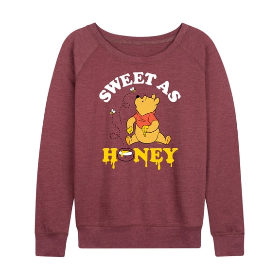 Winnie the Pooh - Enjoying Honey - Sweet as Honey - Women's Lightweight French Terry Long Sleeve Shirt