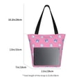 thumbnail image 5 of Fotbe French Bulldog Pattern Beach Tote,Shoulder Handbag,Spacious Tote Bag,Lightweight Travel Bag,Versatile Shopping Bag, 5 of 9
