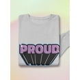 thumbnail image 3 of Proud Purple Glitter Banner Sweatshirt Women -Smartprints Designs, Female Medium, 3 of 4