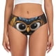 thumbnail image 1 of Balery Quirky Owl With Glasses Ropa Interior de Algodón para Mujer con Dibujo – Braguitas Cómodas y Elásticas, Estilo Clásico-X-Small, 1 of 6