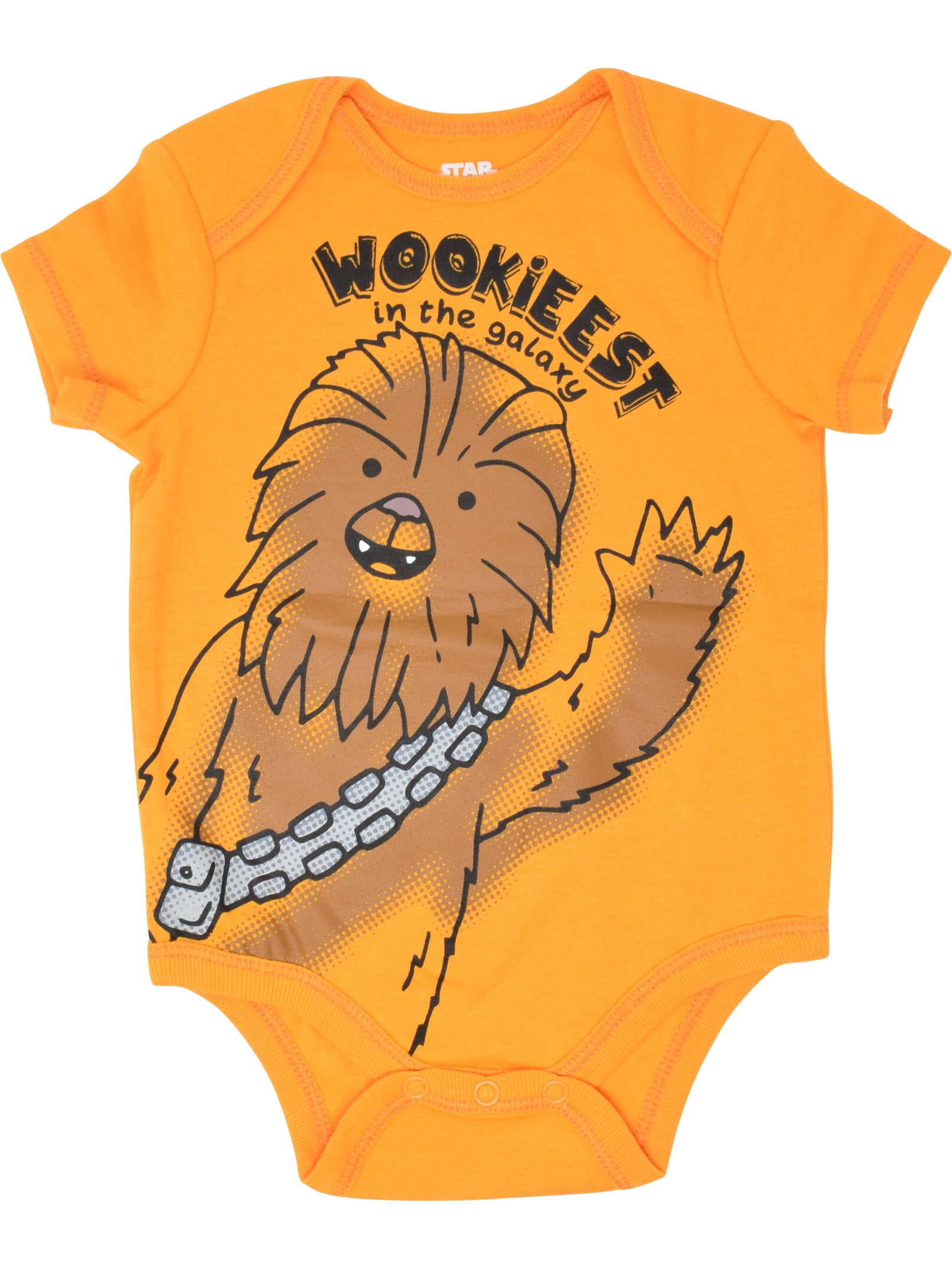 Star Wars Baby Boys' 5-Pack Short Sleeve Bodysuits Star Wars Yellow Red