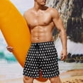 thumbnail image 6 of Binienty Men's Board Shorts Swim Trunks With Polka Dot Pattern - Quick Dry for Beach Swimming Surfing and Summer Vacation, 6 of 10