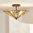 thumbnail image 6 of SAFAVIEH Haruna 16 in. Glam 2-Light Black Iron Mount Light with Iron Shade, 6 of 13