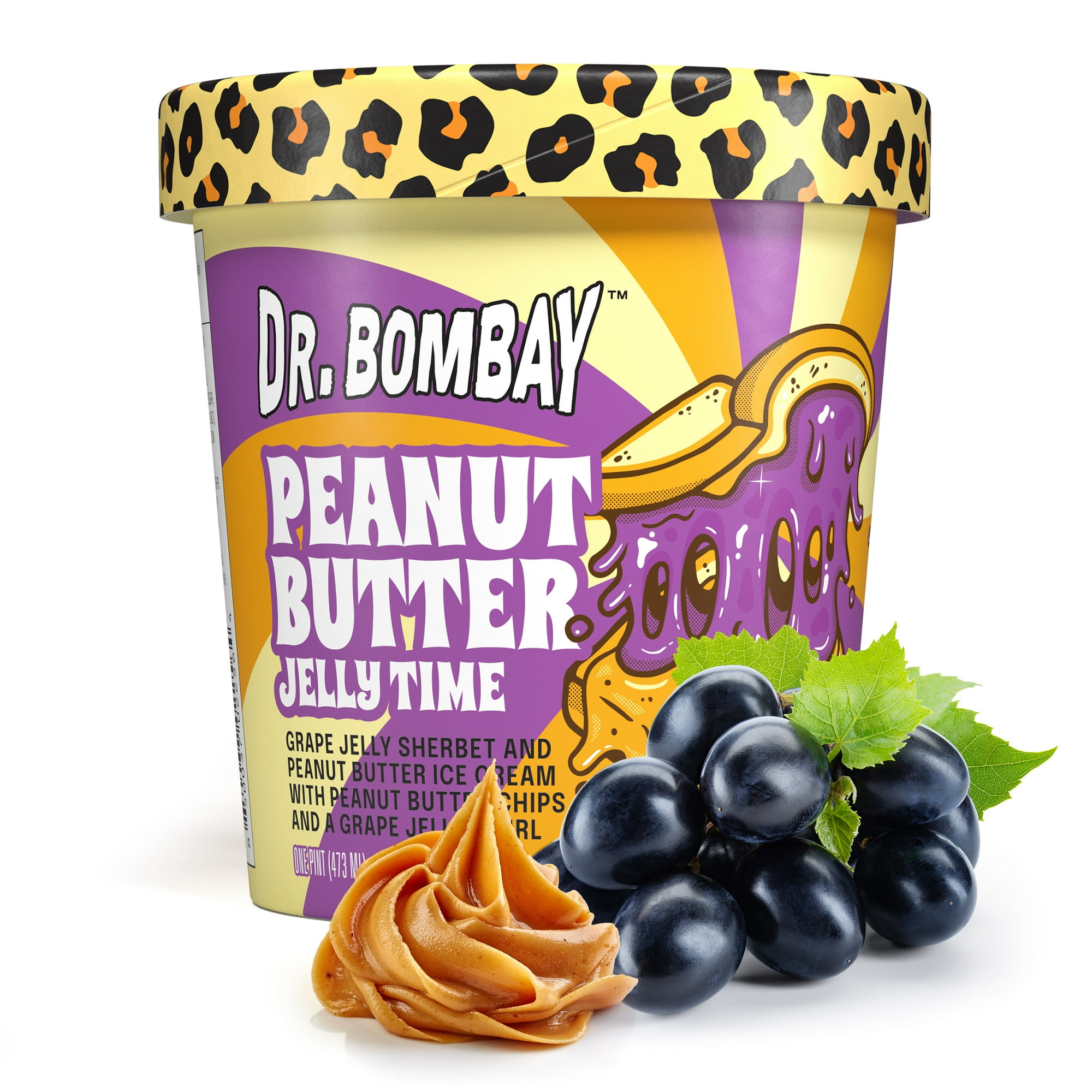 Dr. Bombay Peanut Butter Jelly Time - 1 Pint (16oz)