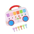 thumbnail image 1 of Toy de animal de animal Toy Musical Educación de juguetes portátiles con música y juguete sensorial de bebé ligero para niños de cumpleaños 0-3 años Mango rojo, 1 of 8