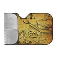 thumbnail image 2 of Bingfone Coffee Vintage Car Windshield Sunshade,Sun Foldable Sun Shield Sun Visor For Car - Medium, 2 of 8