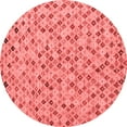 thumbnail image 1 of Ahgly Company Machine Washable Indoor Round Abstract Red Modern Area Rugs, 5' Round, 1 of 4
