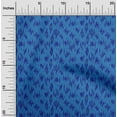 thumbnail image 2 of oneOone Polyester Spandex Medium Blue Fabric Brush Stroke Sewing Material Print Fabric By The Yard 56 Inch Wide, 2 of 5