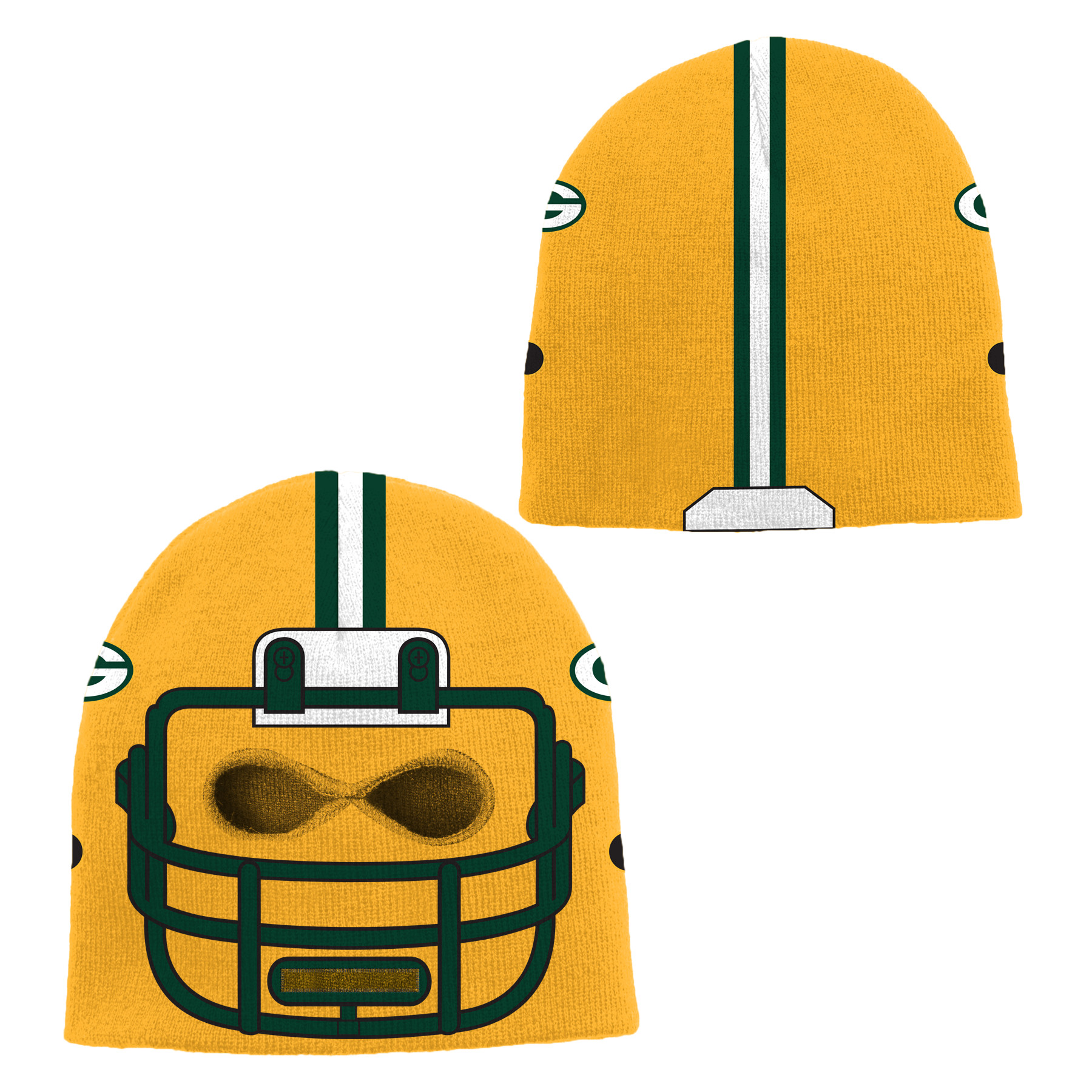 Green Bay Packers Knit Helmet Hat by Genuine Outerstuff