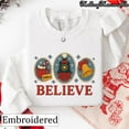 thumbnail image 2 of Embroidered Polar Express Christmas Sweatshirt, Belive Christmas Sweater, Polar Express Crewneck, Vintage Xmas Crewneck, Gift for Christmas, 2 of 5