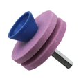 thumbnail image 4 of XXL Pink 4 Afiladores De Cuchillas De Cortacésped De Doble Capa, Resistentes Al Desgaste Adecuados Para La Mayoría De Los Taladros Eléctricos O Taladros Manuales Profesionales Ac, 4 of 4