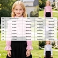 thumbnail image 5 of Splozh Dress Shirts for Teen Girls Shirts Puff Long Sleeve Cute Lace Shirts for Elegant School Casual Button Down Blouse,White,10-11 Years, 5 of 8