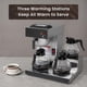 thumbnail image 5 of Cafetera comercial SYBO de 12 tazas con 3 calentadores y 3 jarras de vidrio, 5 of 7