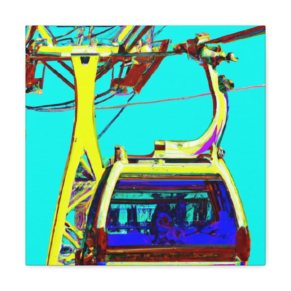 Cable Car Pop Art - Canvas