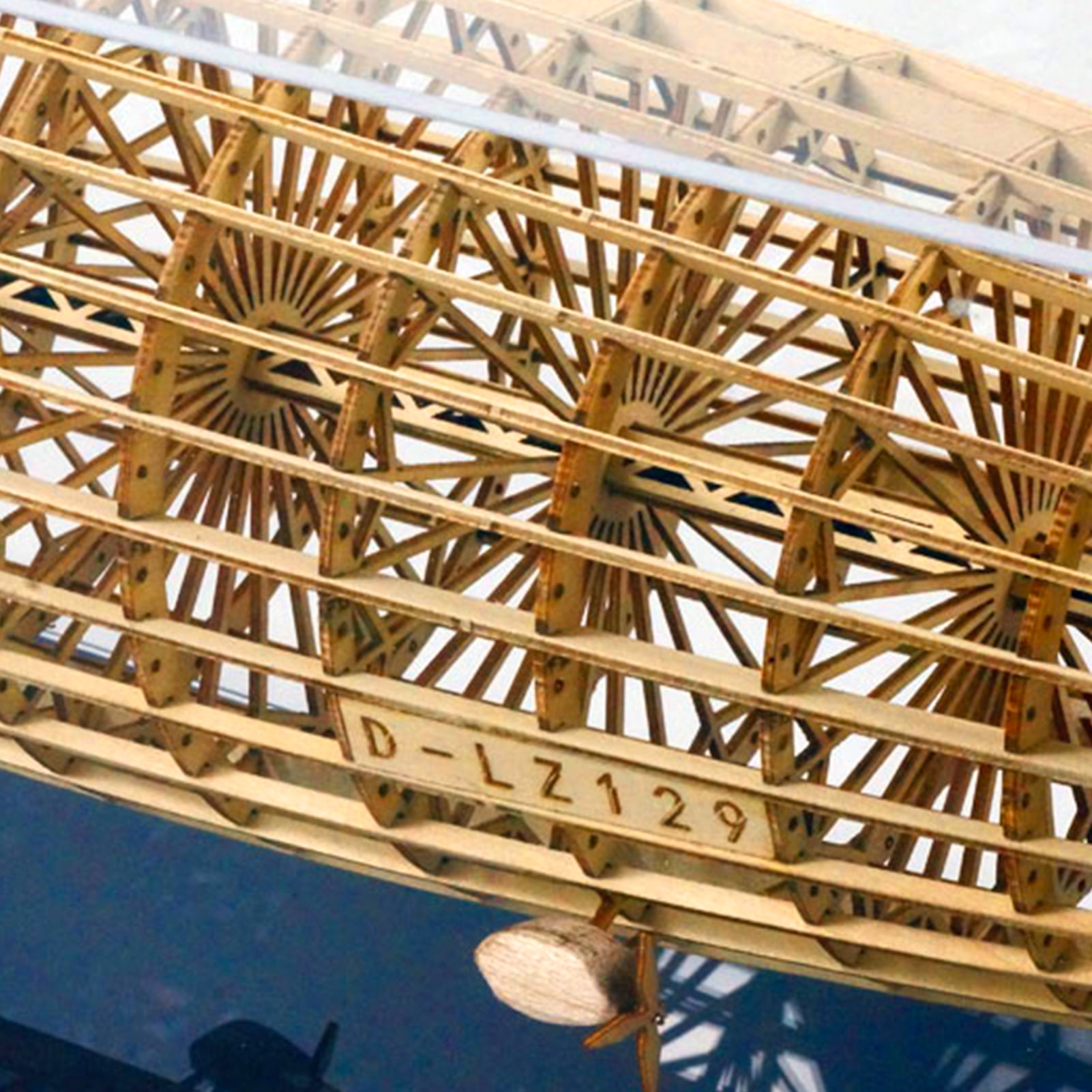 Xirurus DWH VS35 1:453 Scale D-LZ129 Wooden Airship 21.26 inches / 54 cm Length DIY Static Building Model STEM Toy Gift