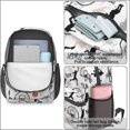 thumbnail image 4 of Basketball and Text White Pattern 17" School Backpacks for Teens,Waterproof Oxford Fabric,S-Shape Padded Straps for School,Travel,Hiking,Camping, 4 of 6