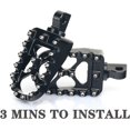 thumbnail image 3 of TARAZON CNC Wide Fat Footpegs Foot Pegs MX Rotating Custom Chopper Bobber Style for Harley Davidson (Black), 3 of 7