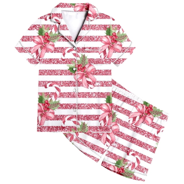 WEAIXIMIUNG Cute Pajamas Children's 2024 Shirt and Pants Set Pajama Set with Pockets Set