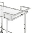 thumbnail image 3 of Uptown Club Angus 36" Rectangular Stainless Steel Metal Bar Cart in Silver, 3 of 4