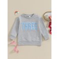 thumbnail image 2 of FEORJGP Kids Baby Birthday Sweatshirt Toddler Long Sleeve Pullovers Crew Neck Sweatshirt Letter Embroidery Tops for Boys Girls Cute Loose Casual Spring Fall Clothes, 2 of 9