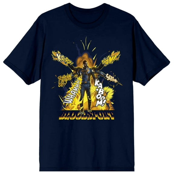 The Suicide Squad Bloodsport Movie Navy Graphic Print Tee- M