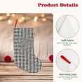 thumbnail image 4 of Goofa Black And White Houndstooth for Christmas Stockings, 18inch Xmas Hanging Stocking Decorations for Christmas Party Family Decor, 4 of 7