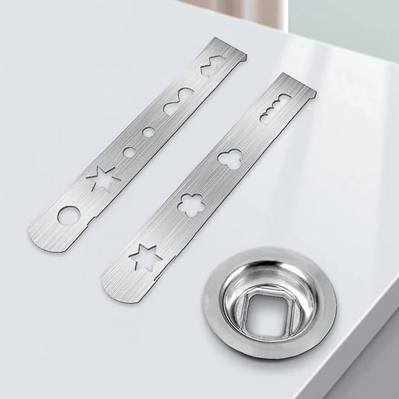 3Pcs Pastry Attachment Biscuit Attachment Stainless Steel With Connection Ring Biscuit Mould For Size 5 Meat Grinder