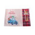thumbnail image 1 of Bearachild Mantel Individual de Navidad, accesorio para el hogar, restaurante, vacaciones, adornos de escritorio, exquisita arpillera, decoración navideña Kits de decoración para fiestas Tipo 2 Bearachild HA069719-02, 1 of 6