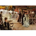 thumbnail image 2 of Tissot, James Jacques 24x18 Black Ornate Wood Framed with Double Matting Museum Art Print Titled - The Ball On Shipboard, 2 of 4