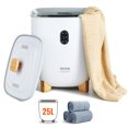 thumbnail image 1 of VEVOR 25L Towel Warmer Bucket with LED Screen Bottom Heating Columns Timer White, 1 of 9