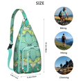 thumbnail image 3 of Waterproof Hiking Backpack Sling Bag for Women – Lightweight Crossbody Bag with Adjustable Strap, Multipurpose Chest Bag for Travel & Outdoor Adventures – Mandala Zen Geometric Design, 3 of 4