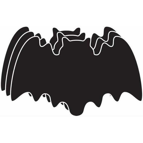 SHAPES ETC. Large Single Color Cut-Out - Bat